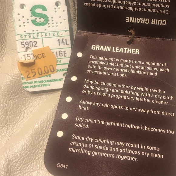 VINTAGE LEATHER!!!  NEW WITH TAGS!!! - Picture 5 of 7